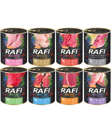 Mokra karma dla psa Rafi...